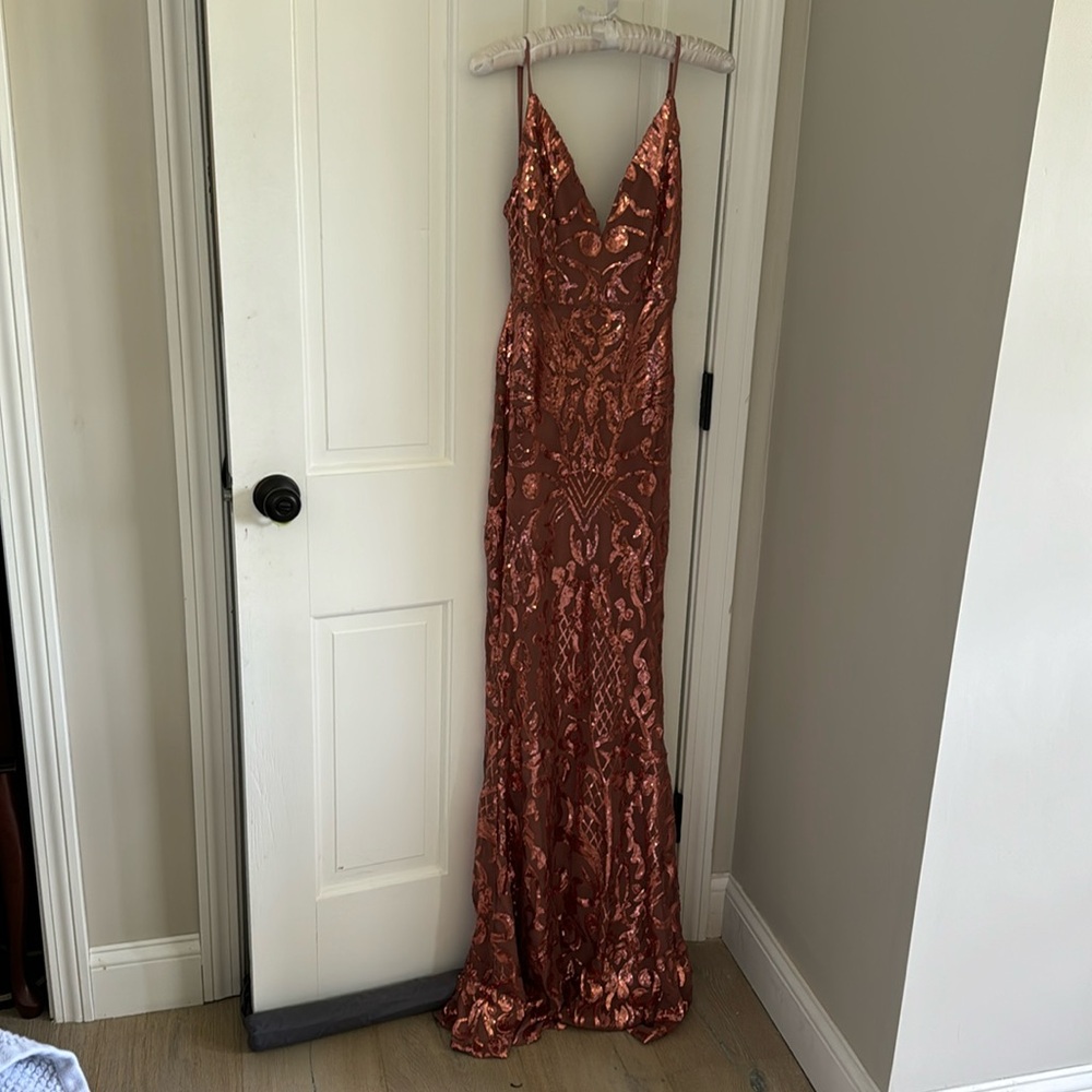 Ricarica formal dress (rose gold) size M